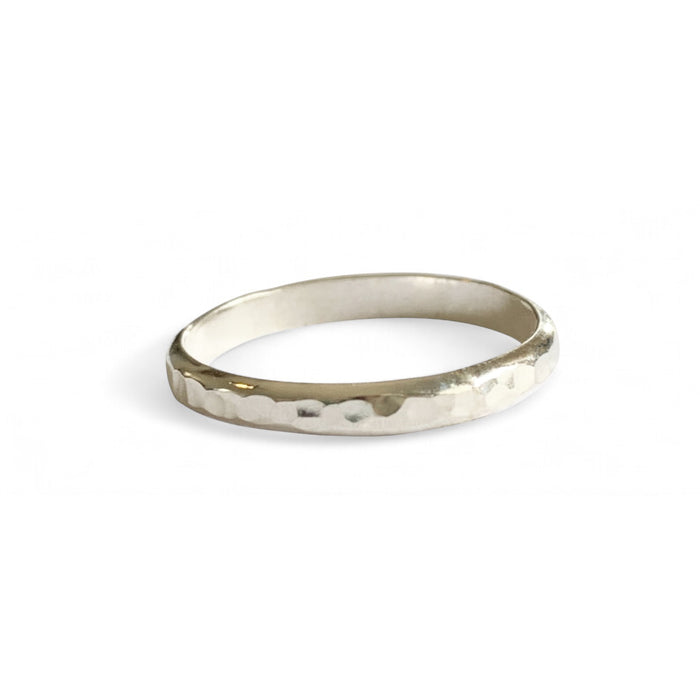 3mm Hammered Toe Ring