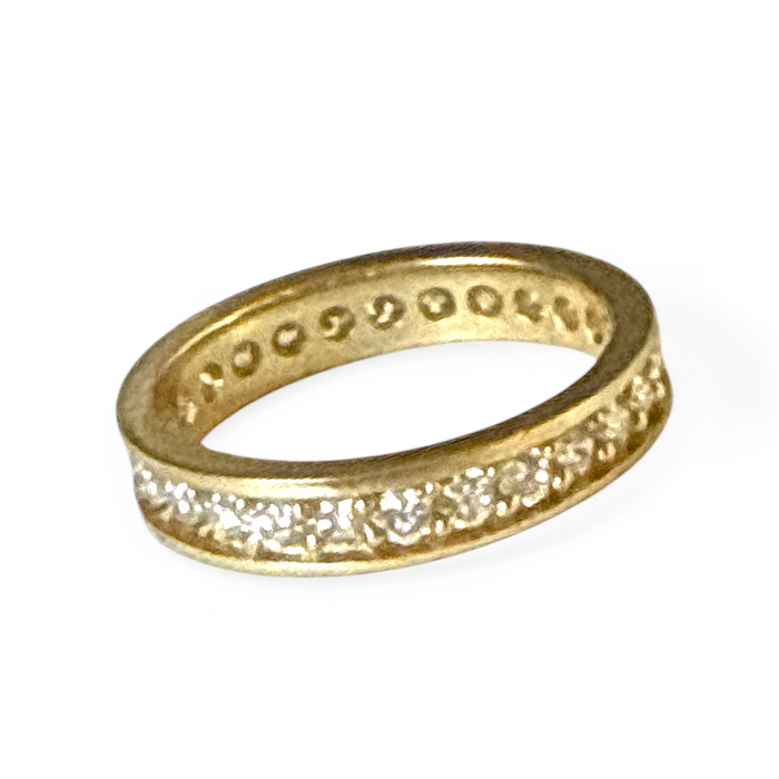 CZ Eternity 14K Toe Ring