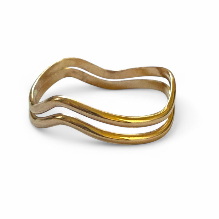 Riptide Gold Toe Ring