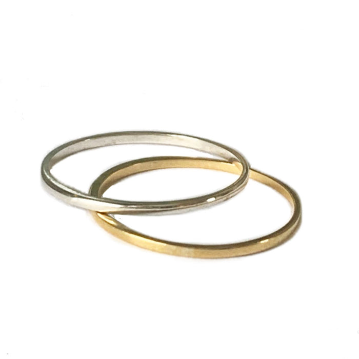 1mm Flat 14K Toe Ring