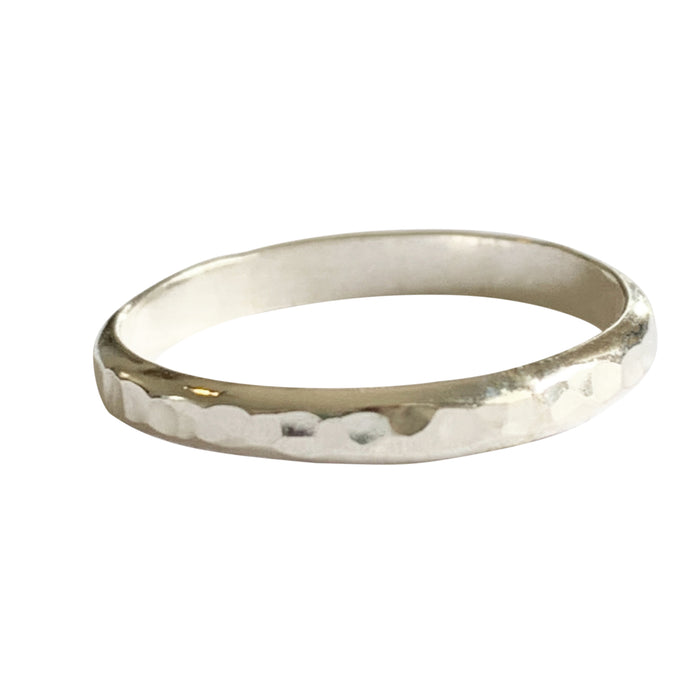 3mm Hammered Toe Ring