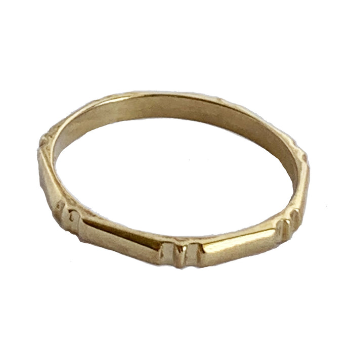 Bamboo 14K Toe Ring