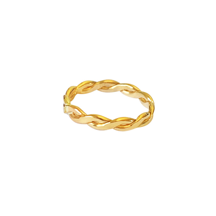 Braid Medium Gold Fill Toe Ring