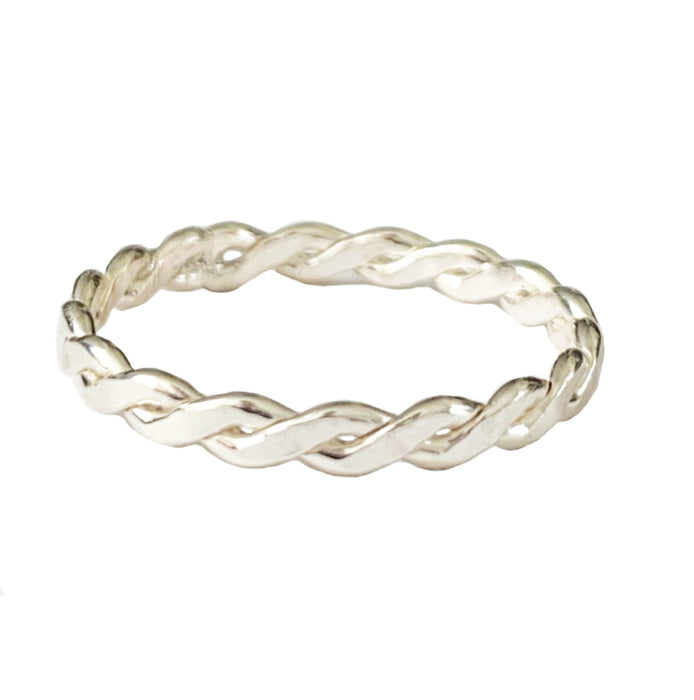 Braid Medium Sterling Toe Ring