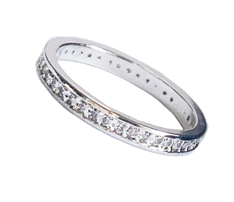 CZ Micro Eternity Sterling Toe Ring